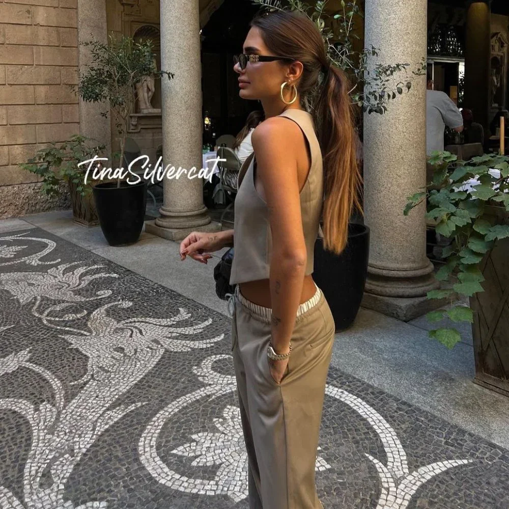 BLOGGER'S FAVE! Zara 2 Piece Combo Boxer Pants And Tailored Vest Set NWT